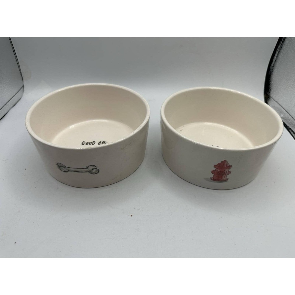 Rae Dunn Magenta Dog Bowls